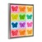 Stupell Industries Candy Butterfly Rainbow Floating Frame, design by LISH Creative